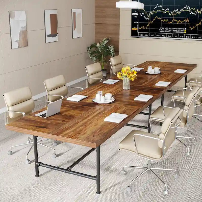Table de séminaire et de réunion rectangulaire pour salle de conférence, 180 x 90 cm