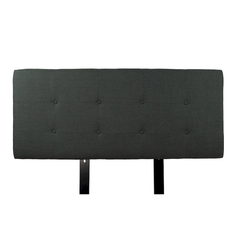 Tête de lit capitonnée Ali Allure Charcoal en tissu, de MJL Furniture