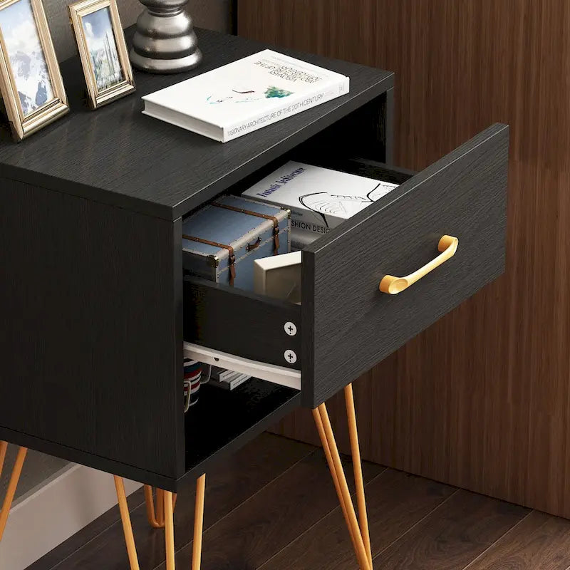 Table de chevet à 1 tiroir avec une étagère ouverte