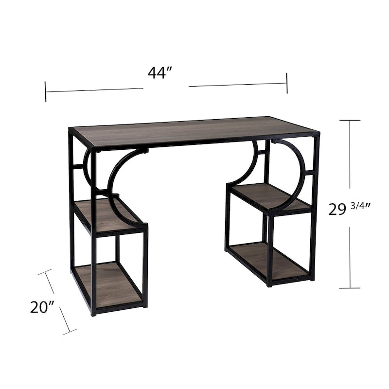 Bureau en bois marron de style transitionnel Tynhill de SEI Furniture