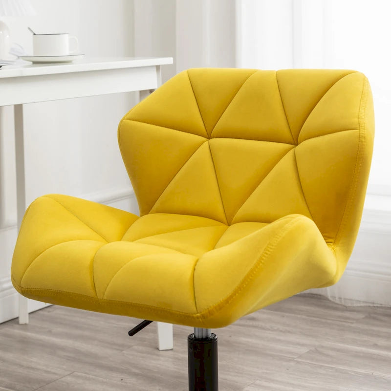 Chaise de bureau pivotante réglable Roundhill Furniture Eldon, capitonnée de losanges