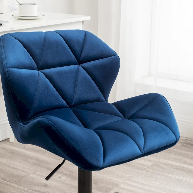 Chaise de bureau pivotante réglable Roundhill Furniture Eldon, capitonnée de losanges