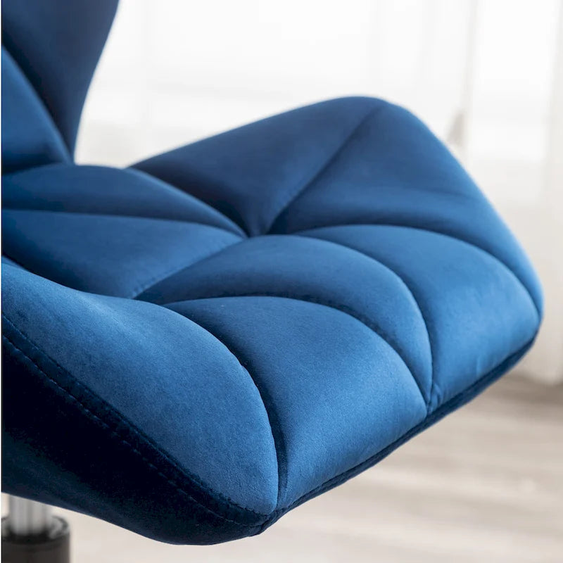 Chaise de bureau pivotante réglable Roundhill Furniture Eldon, capitonnée de losanges