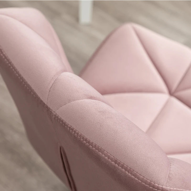 Chaise de bureau pivotante réglable Roundhill Furniture Eldon, capitonnée de losanges