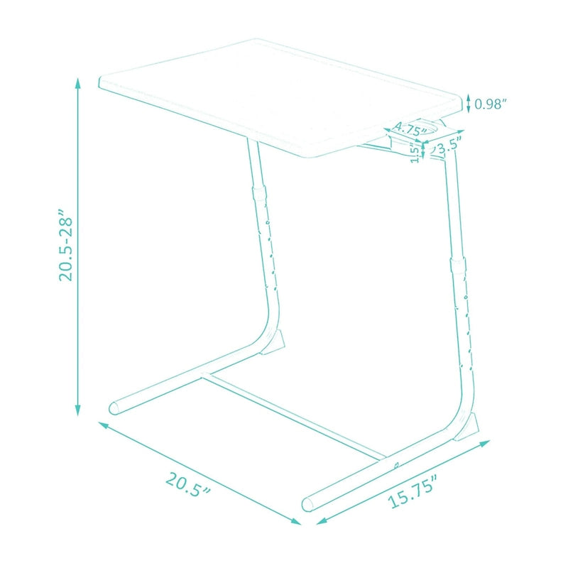 Table pour ordinateur portable, bureau réglable en hauteur et en inclinaison