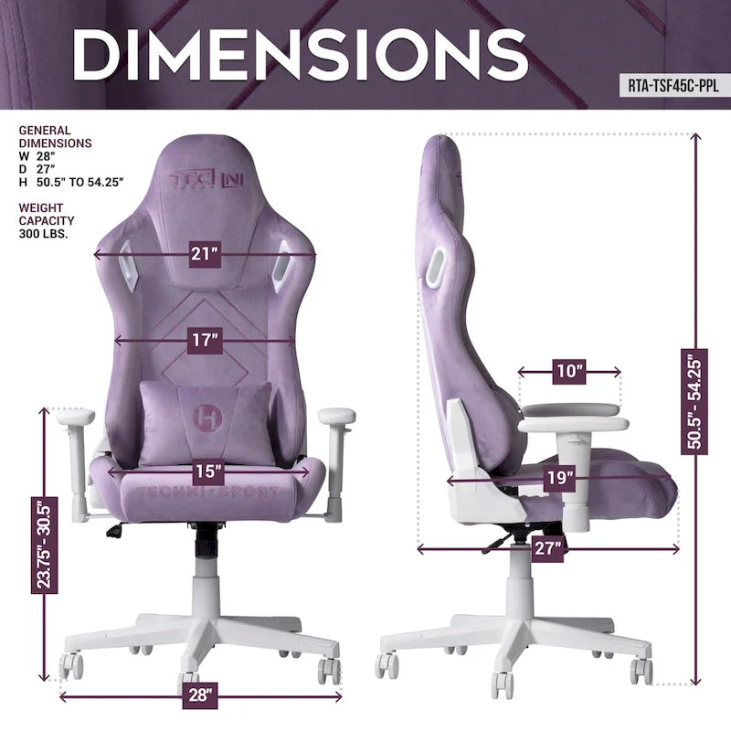 Chaise de jeu en velours à mémoire de forme