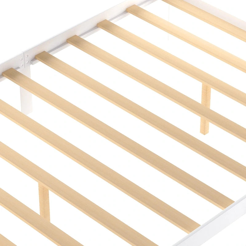 Lit plateforme double avec tiroirs