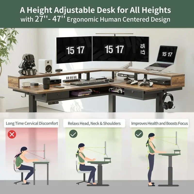 FEZIBO/Meubles de bureau à domicile/Bois/Bureaux