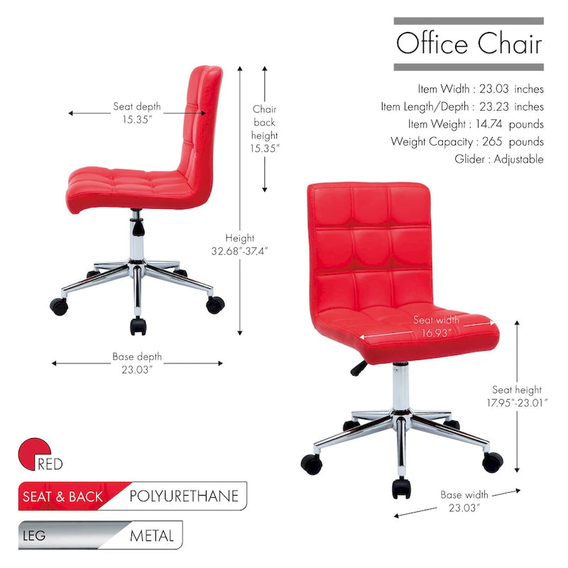 Porthos Home Finch – Chaise de bureau