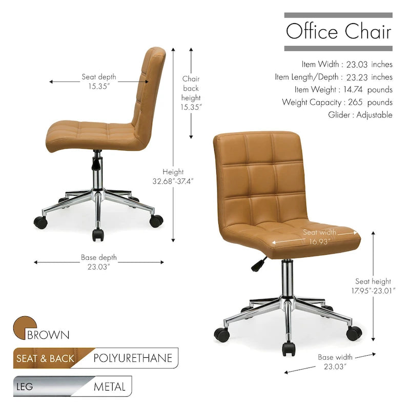 Porthos Home Finch – Chaise de bureau