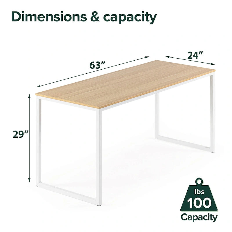 Priage par ZINUS Bureau en Métal, 160 cm