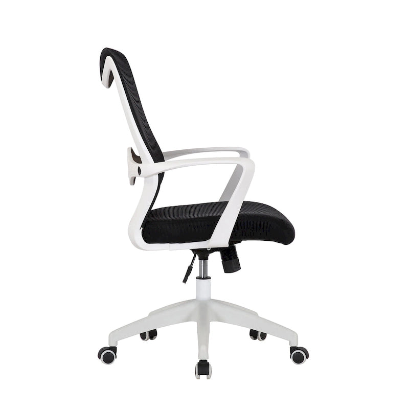 Porthos Home Casen Chaise de bureau, dossier en maille, siège réglable en hauteur