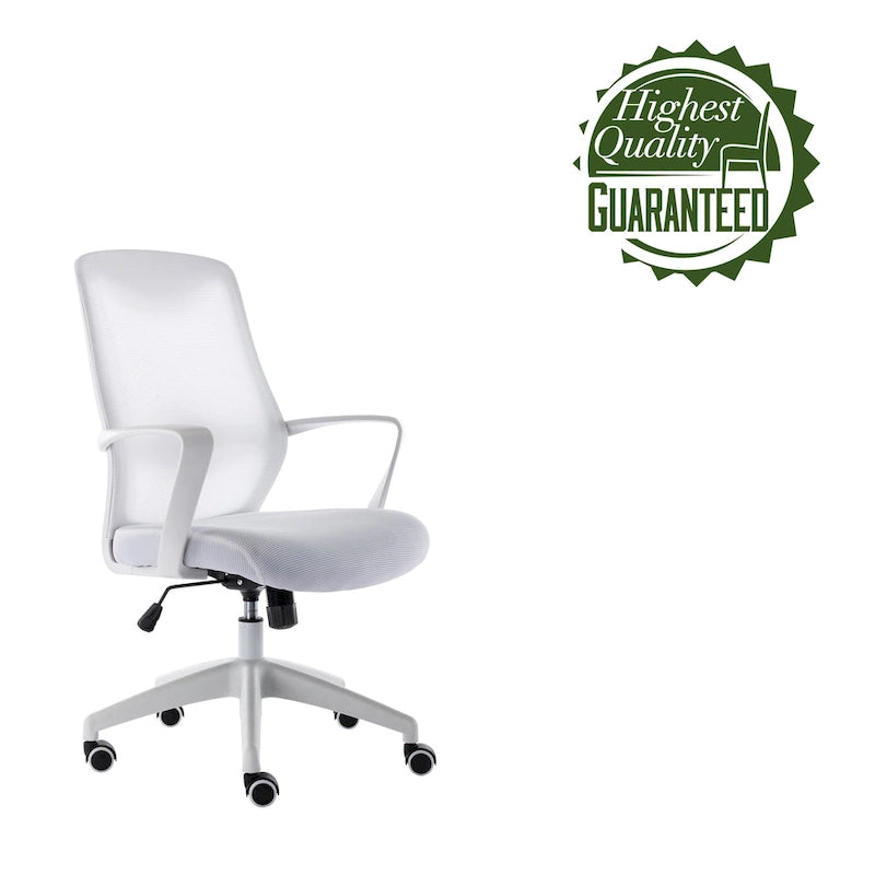 Porthos Home Casen Chaise de bureau, dossier en maille, siège réglable en hauteur