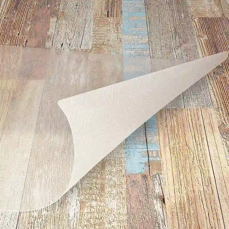 Tapis de protection transparent mat en PVC pour chaise de bureau