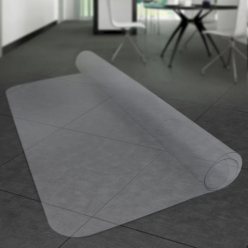 Tapis de protection transparent mat en PVC pour chaise de bureau