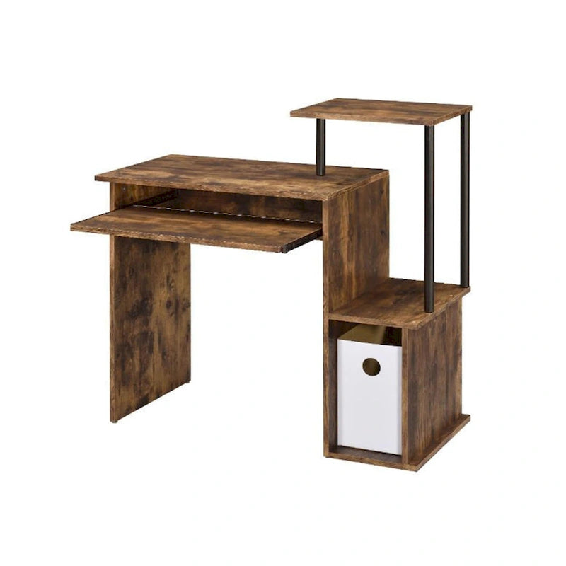 Bureau d'ordinateur en bois avec tiroir à clavier