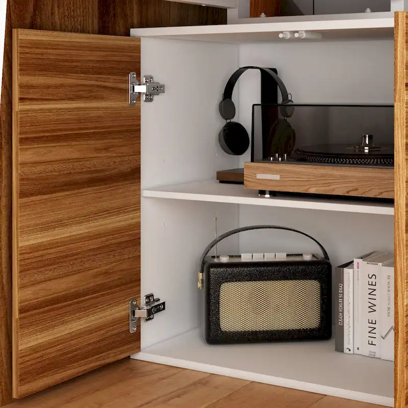 54.3 Kerrogee Bureau Informatique d'Angle avec Armoire Réversible