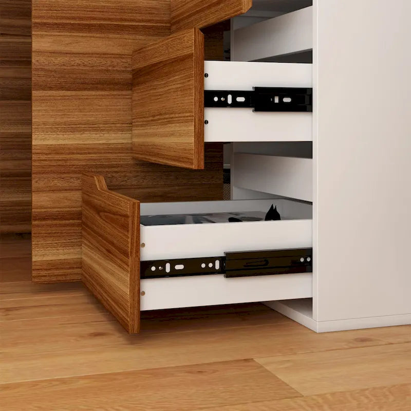 54.3 Kerrogee Bureau Informatique d'Angle avec Armoire Réversible