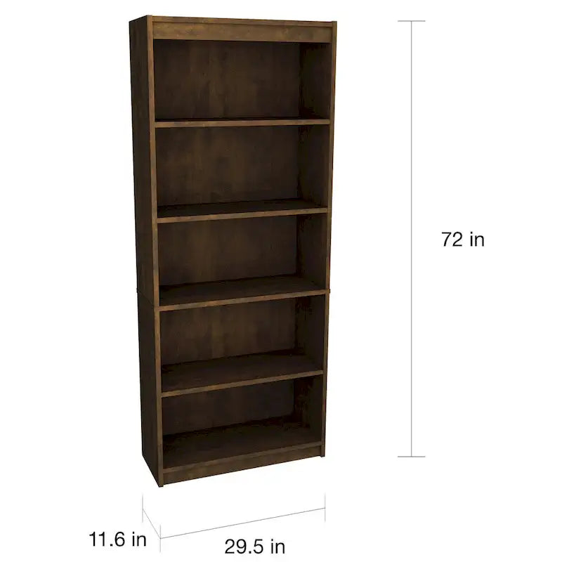 Bureau en L Solay de Bestar avec classeur latéral et bibliothèque