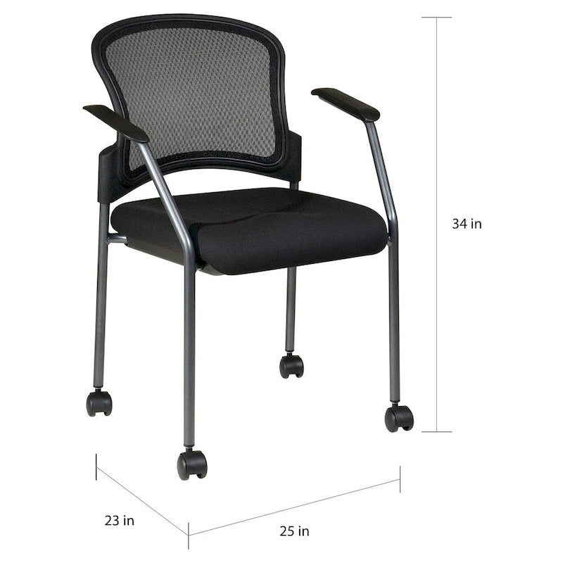 Chaise visiteur roulante Breathable ProGrid Pro-Line II