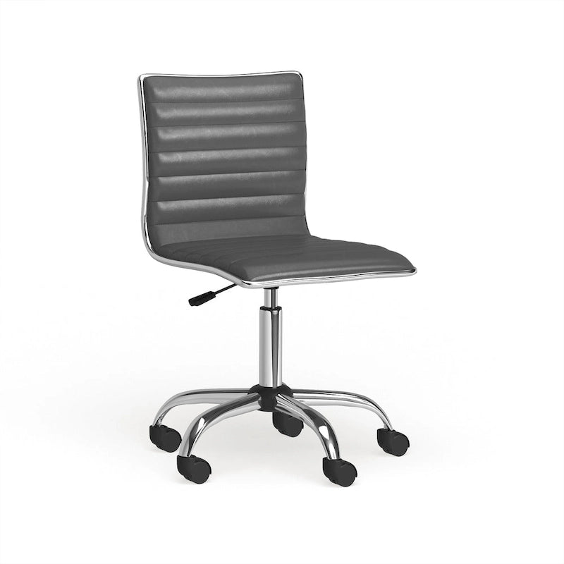 Chaise de bureau moderne Carson Carrington Lund en chrome