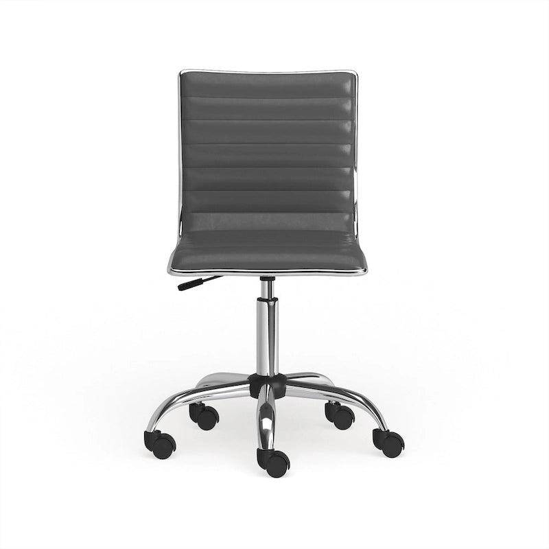 Chaise de bureau moderne Carson Carrington Lund en chrome