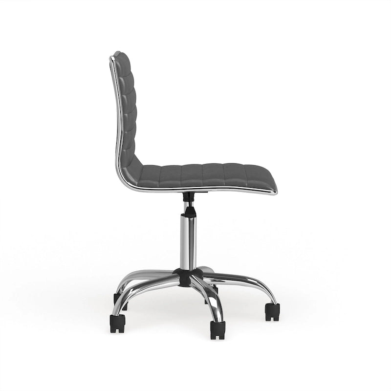 Chaise de bureau moderne Carson Carrington Lund en chrome