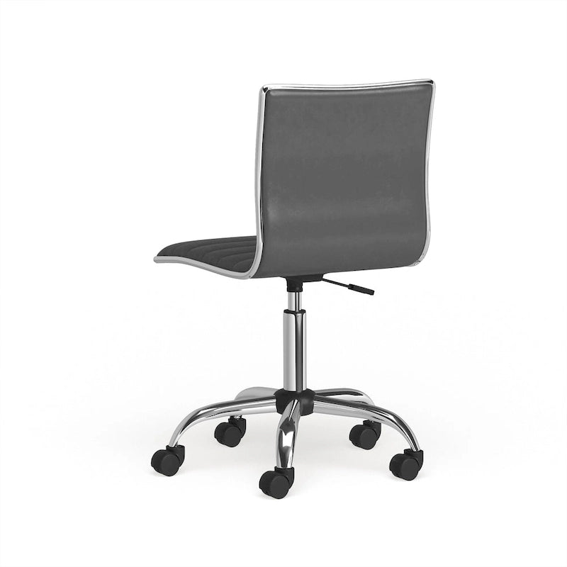 Chaise de bureau moderne Carson Carrington Lund en chrome