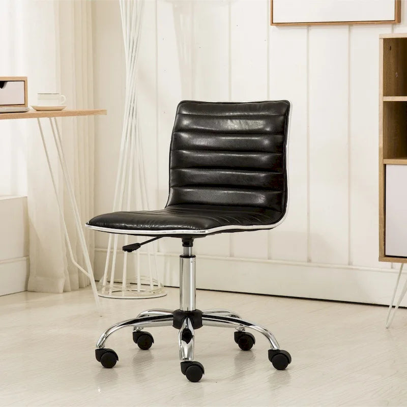 Chaise de bureau moderne Carson Carrington Lund en chrome