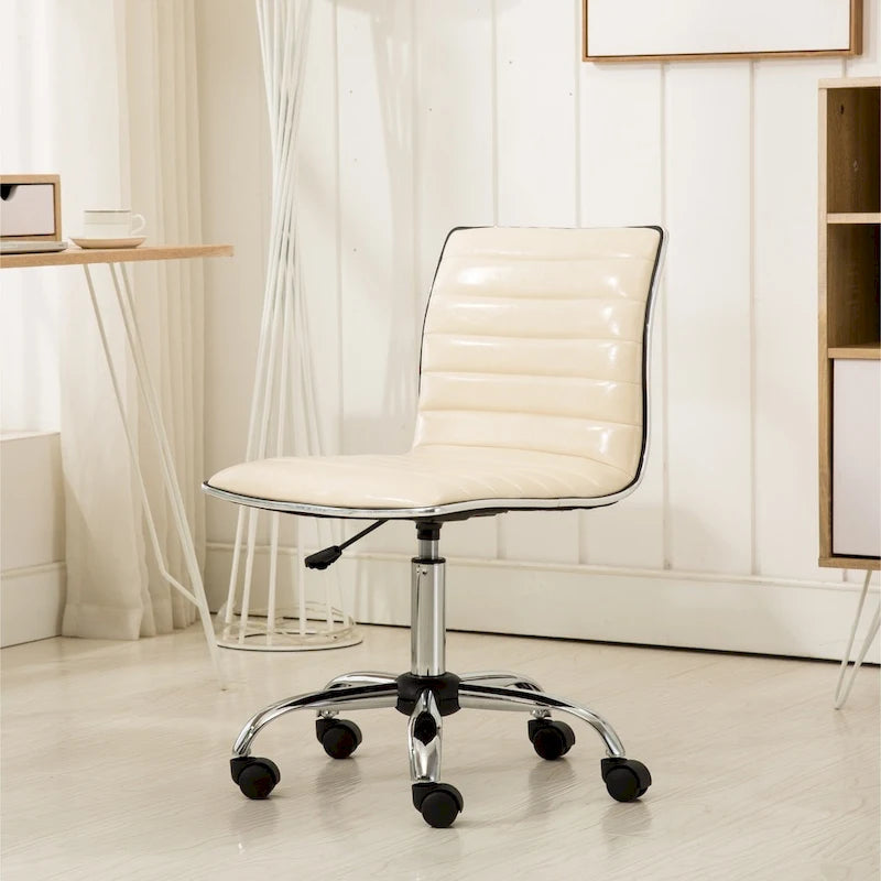Chaise de bureau moderne Carson Carrington Lund en chrome