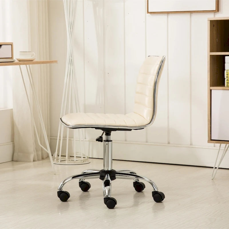 Chaise de bureau moderne Carson Carrington Lund en chrome