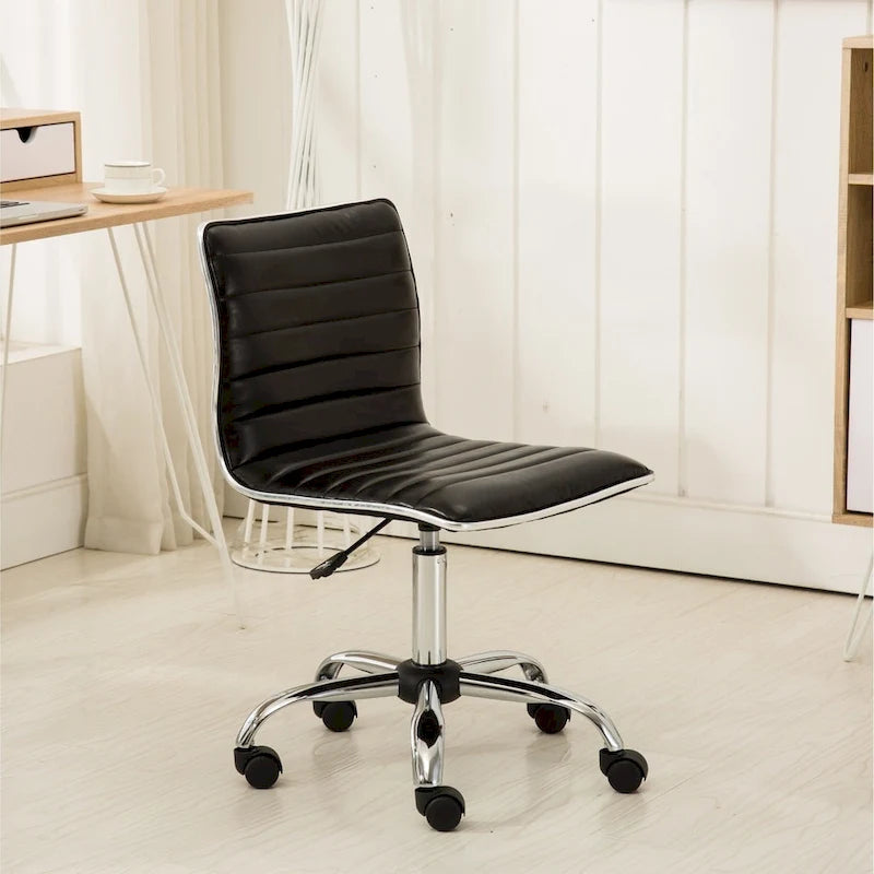 Chaise de bureau moderne Carson Carrington Lund en chrome