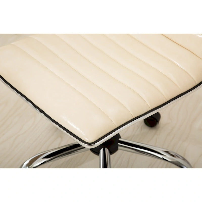 Chaise de bureau moderne Carson Carrington Lund en chrome