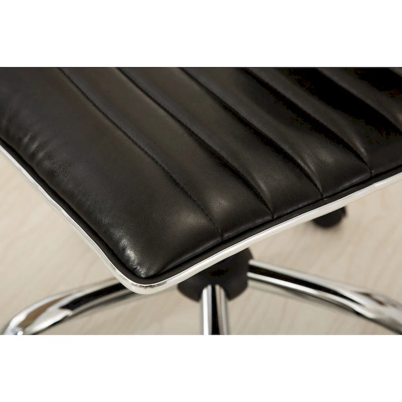 Chaise de bureau moderne Carson Carrington Lund en chrome