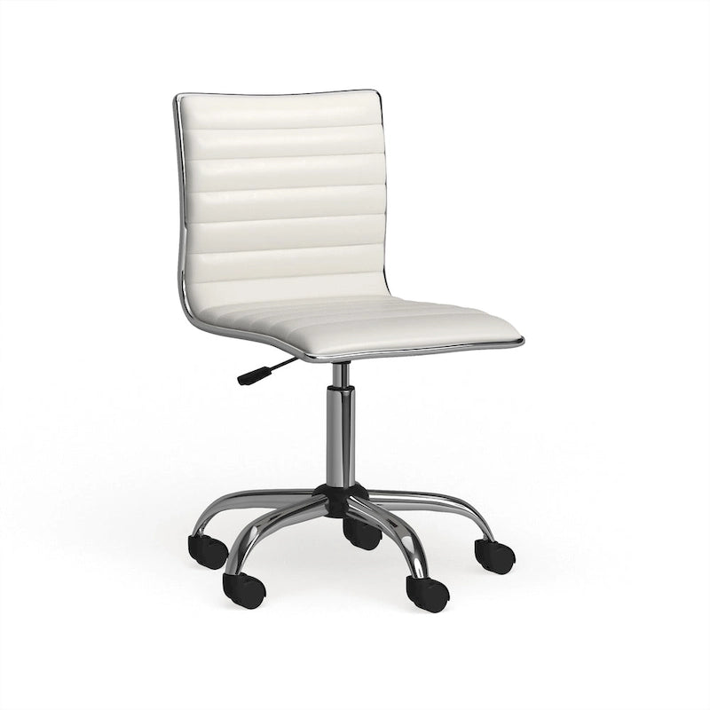 Chaise de bureau moderne Carson Carrington Lund en chrome