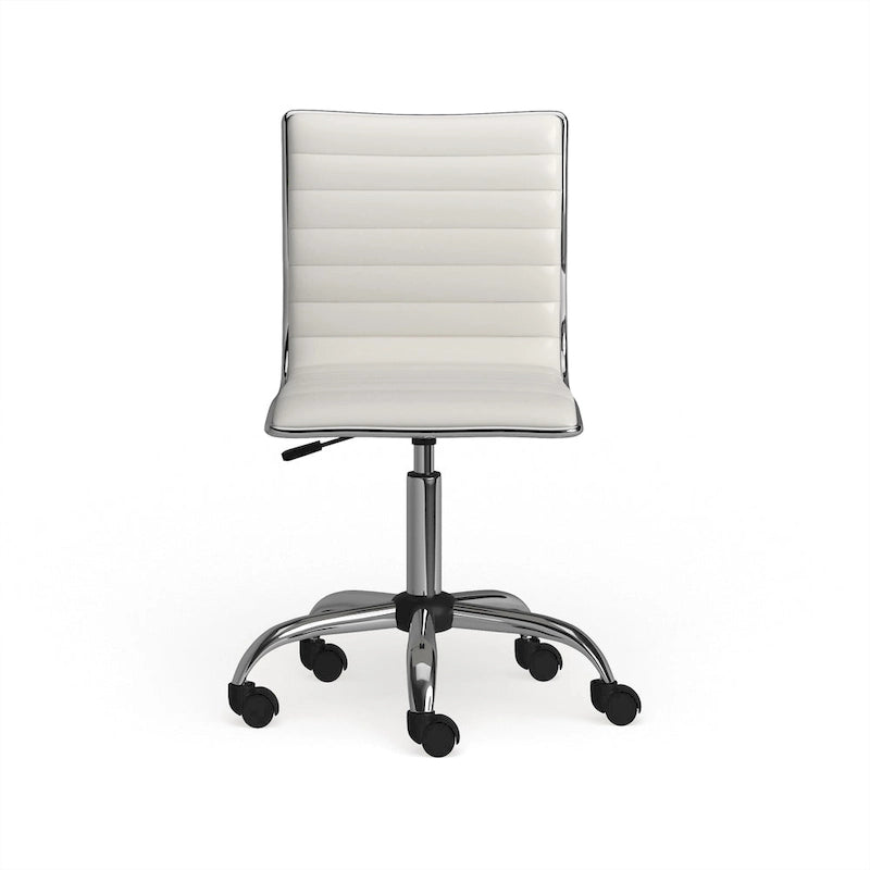 Chaise de bureau moderne Carson Carrington Lund en chrome