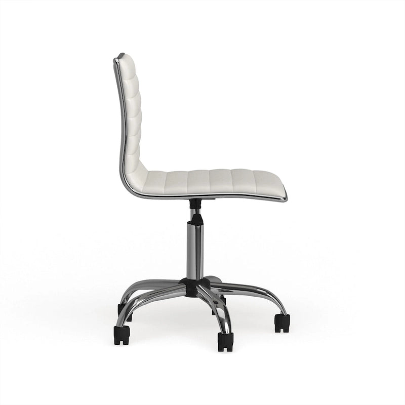 Chaise de bureau moderne Carson Carrington Lund en chrome