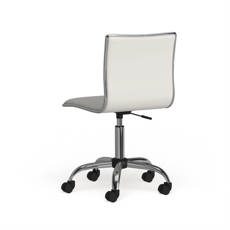 Chaise de bureau moderne Carson Carrington Lund en chrome
