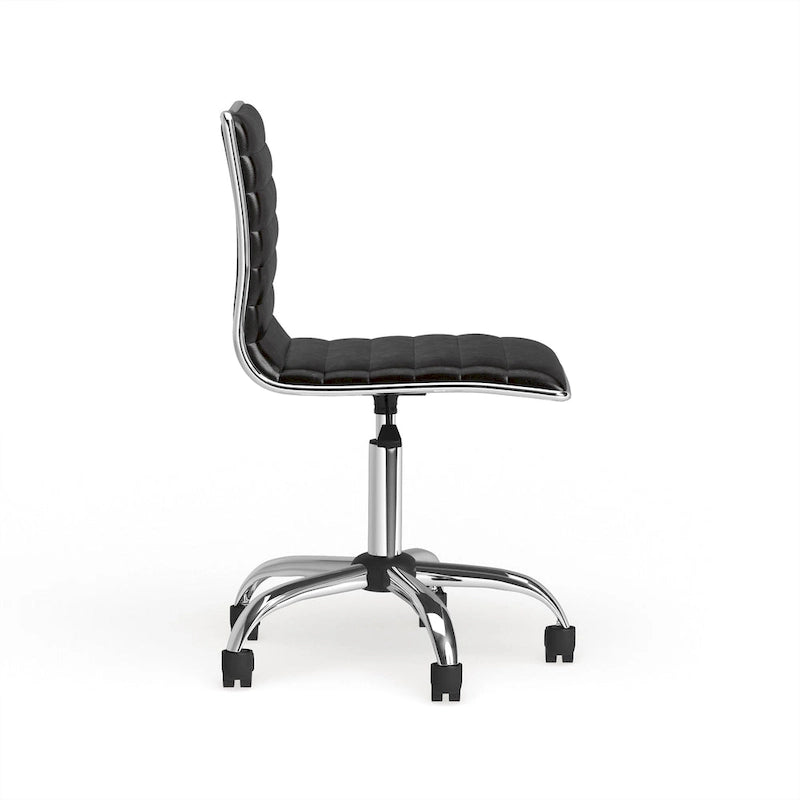 Chaise de bureau moderne Carson Carrington Lund en chrome