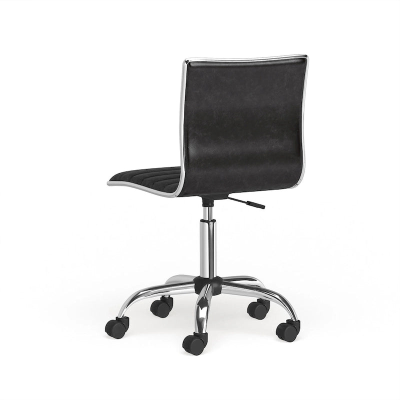 Chaise de bureau moderne Carson Carrington Lund en chrome