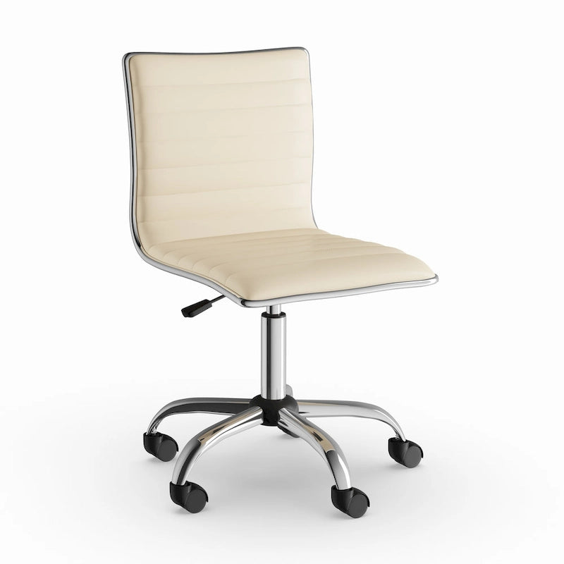 Chaise de bureau moderne Carson Carrington Lund en chrome