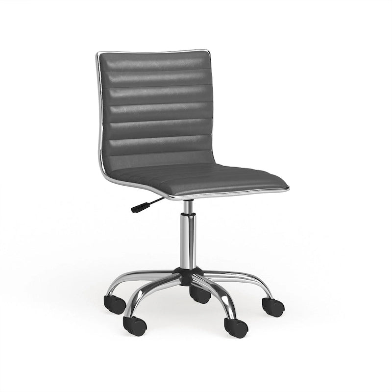 Chaise de bureau moderne Carson Carrington Lund en chrome