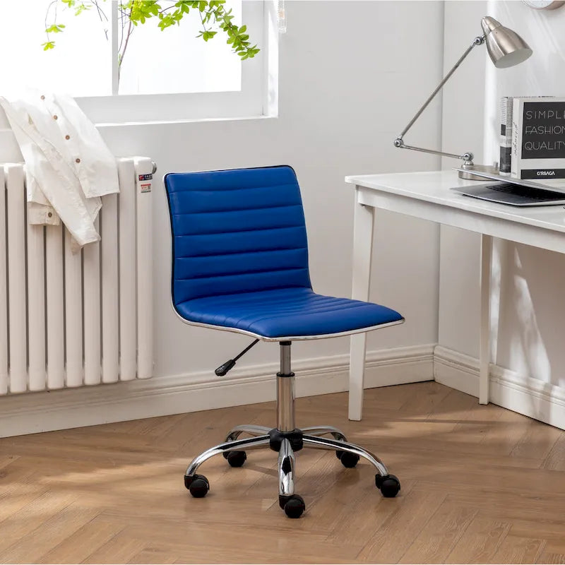 Chaise de bureau moderne Carson Carrington Lund en chrome