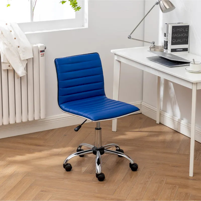 Chaise de bureau moderne Carson Carrington Lund en chrome