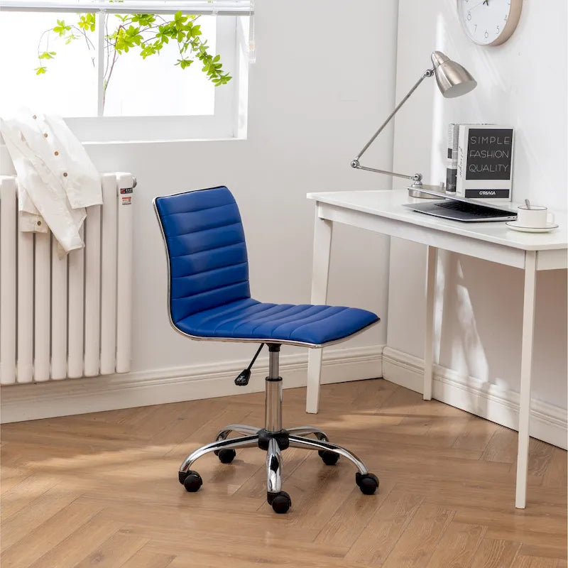 Chaise de bureau moderne Carson Carrington Lund en chrome