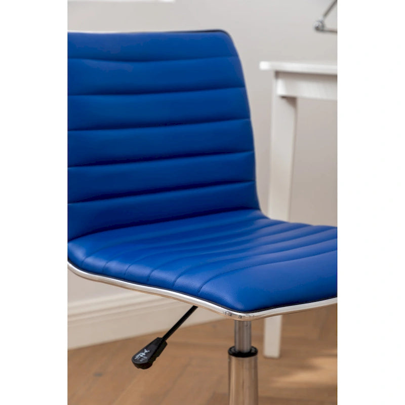 Chaise de bureau moderne Carson Carrington Lund en chrome