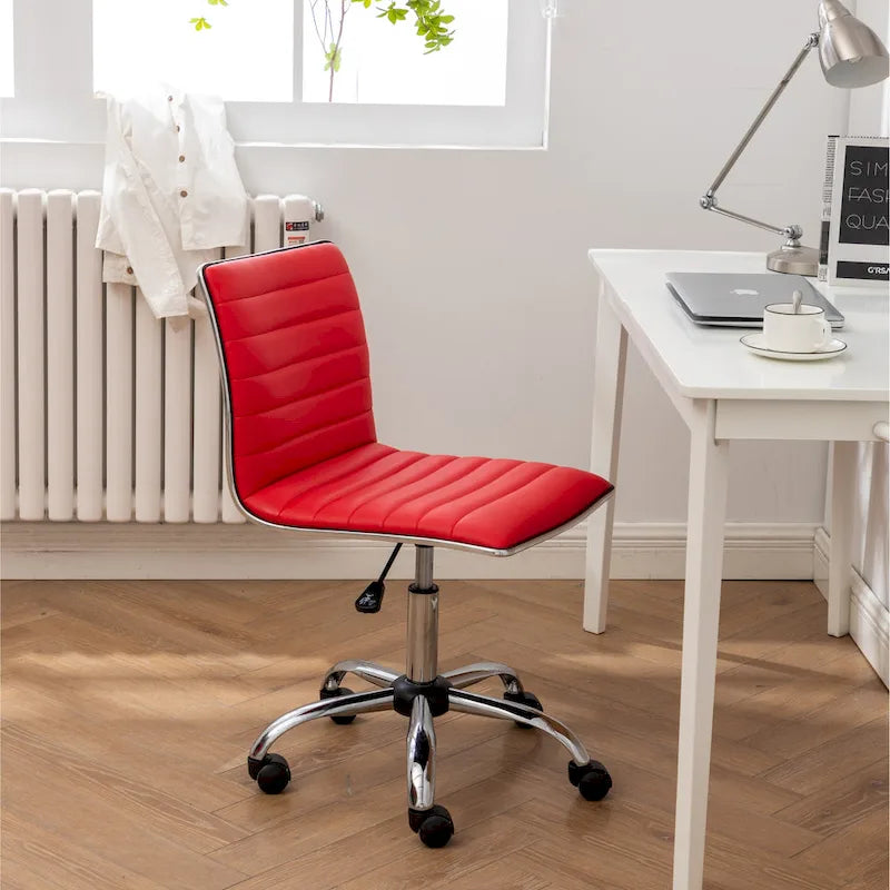 Chaise de bureau moderne Carson Carrington Lund en chrome