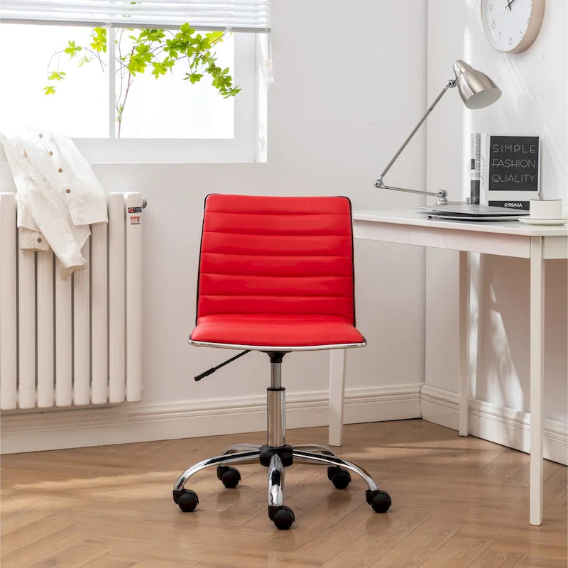 Chaise de bureau moderne Carson Carrington Lund en chrome