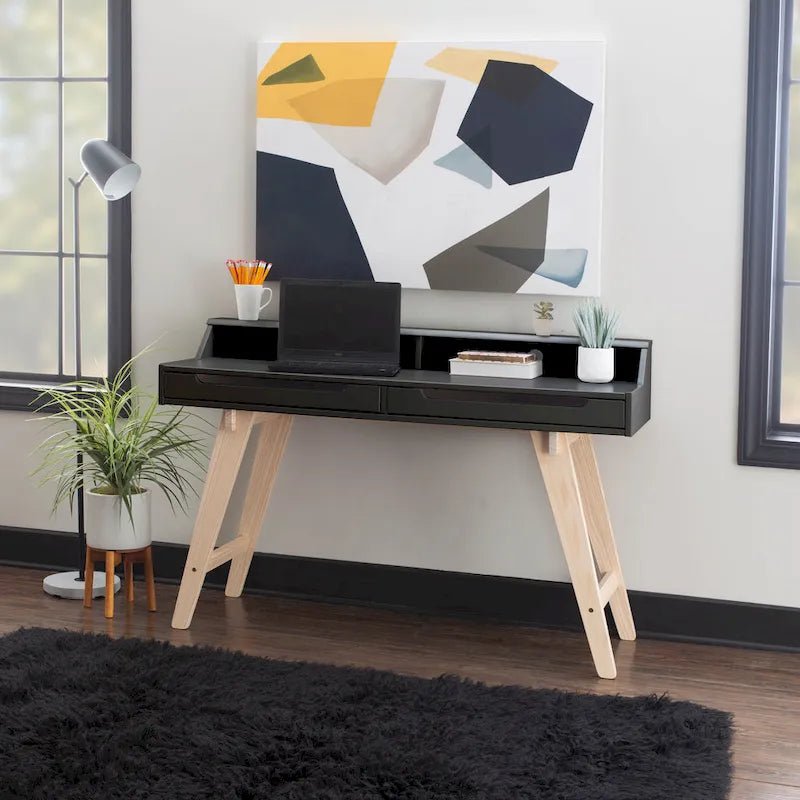 Bureau à deux tiroirs Seneca