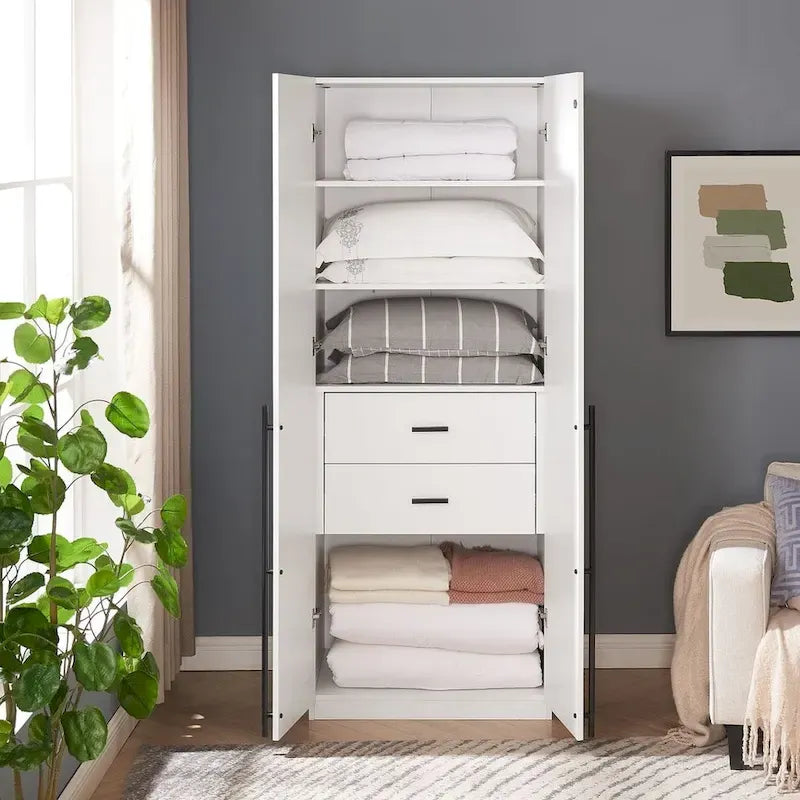 Manhattan Comfort Lee Armoire Garde-robe Autoportante Moderne 1.0
